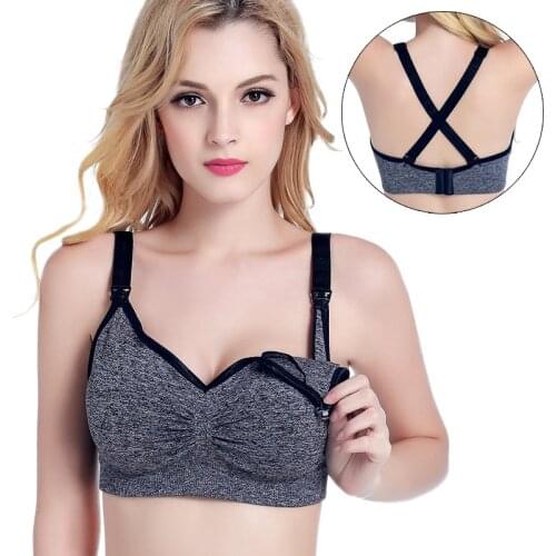 Maternity Nursing Bra Breastfeeding Bras Pregnant Women Feeding Bra Wire Free Bra Plus Size