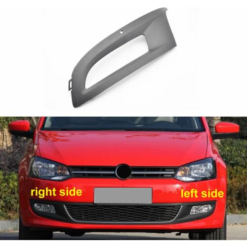 For Volkswagen VW Polo 2011 2012 2013 Front Fog Lamp Frame Anti Fog Lamp Cover Front Bar Grille Decorative Cover