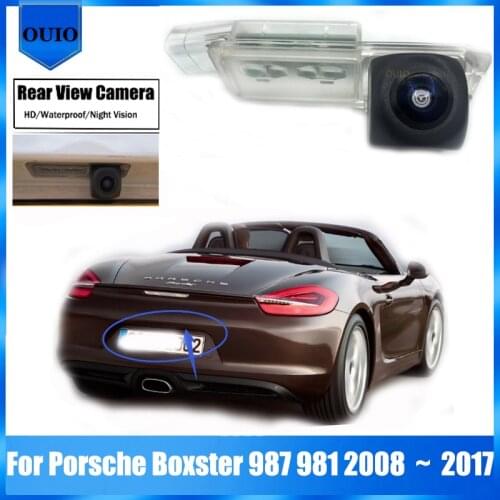 HD rear camera For Porsche Boxster 987 981 2008 2009 2010 ~ 2017 Night vision Parking Reversing Camera / license plate camera