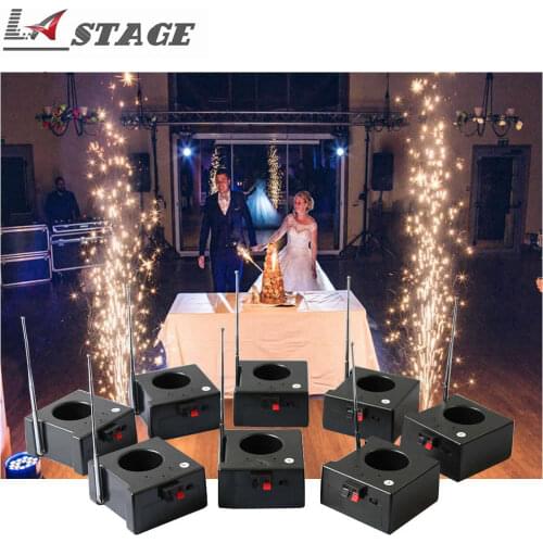 Cold Firework Ignition Machine Wireless Remote Pyrotechnics 8 Cues Receiver Stage Equipment Fountain System Firing