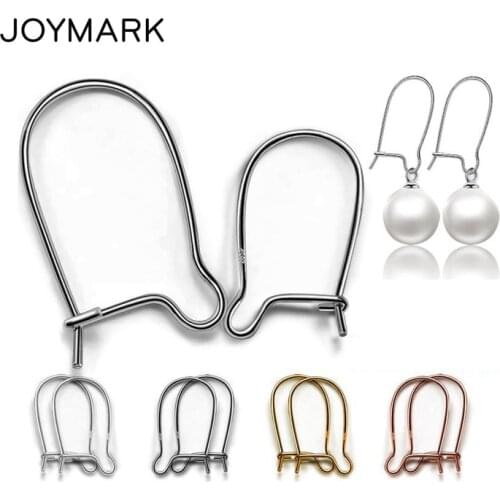JOYMARK 925 Sterling Silver Earring Hooks DIY Earring Accessories 10 pairs/lot SEA-EH019