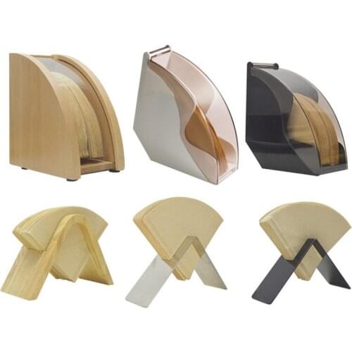 Creative Coffee Filter Paper Holder Hand Drip Coffee Filter Container Storage Rack Dust-proof Filter Paper Box Coffee Utensils