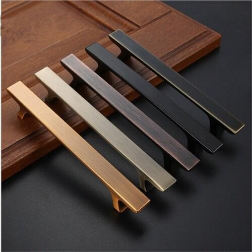 American style Kitchen Cupboard Pulls Drawer Knobs Fashion Furniture Handle Door Hardware Zinc Aolly Black Cabinet Handles