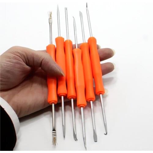 6pcs Desoldering Aid Tool Kit Soldering Aid Assist Tools PCB Cleaning Kit Repair Tool Electronic Heat Assist Set