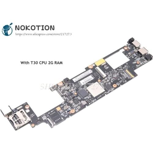NOKOTION For Lenovo Yoga 11 Laptop Motherboard T30 CPU 2G RAM 64G SSD FRU 90002143 11S11201291 MAIN BOARD
