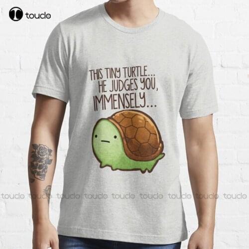 New This Turtle.. He Judges You. T-Shirt Plus Size Shirt S-5Xl Cotton Tee Shirt tshirts Unisex