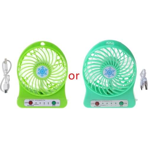 Portable 5W Outdoor LED Light Fan Air Cooler Desk USB Fan Without 18650 Battery Dropshipping