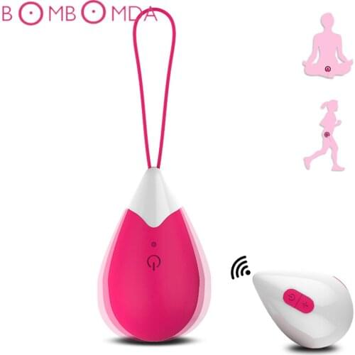 Silicone Vibrating Eggs Wireless Vaginal Ball Vibrating Exercises Smart Love Ball Remote Jump Eggs Vibrator Sex Toys for Women