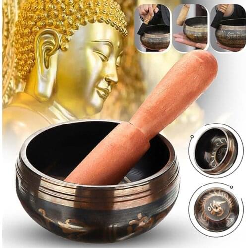 Tibetan Sing Bowl Sing Bowl Handmade Music Brass Buddha Sound Bowl Home Decoration
