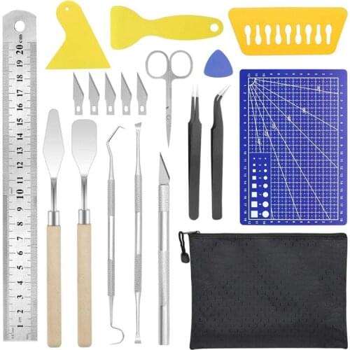 TOP Weeding Tools for Vinyl, 20 PCS Stainless Steel Craft Basic Set Tools Kits with Storage Bag for Cricut,Adhesive Vinyl