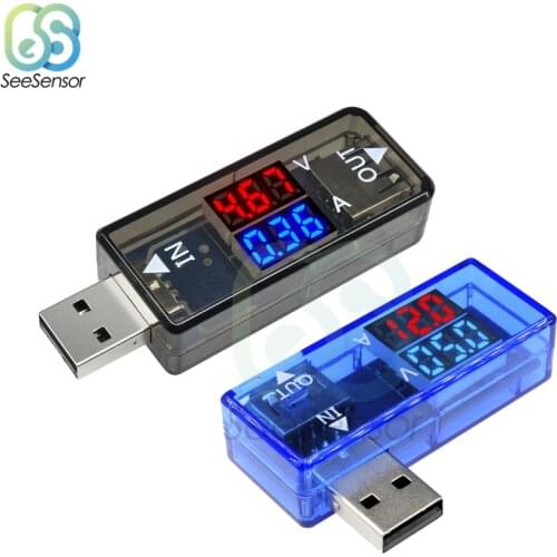 Double Digital Display USB Tester Mobile Power Charging Current Voltage Tester Meter USB Charger Doctor Voltmeter Ammeter