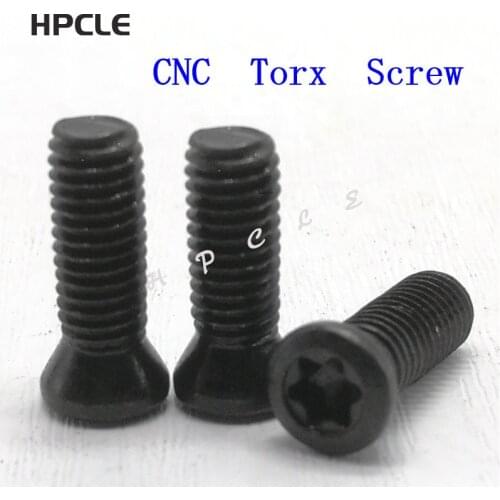 50Pcs M1.8/M2/M2.2/M2.5/M3/M3.5/M4/M5 CNC Tool Screw, Insert Torx Screw CNC Bar Replaces Carbide Inserts Lathe