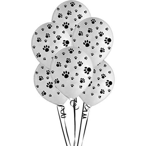 Ynaayu 10pcs Latex Balloons White Balloon Dog Claw Balloons Decoration Globos 12 inch Baby Birthday Shower Party Supply