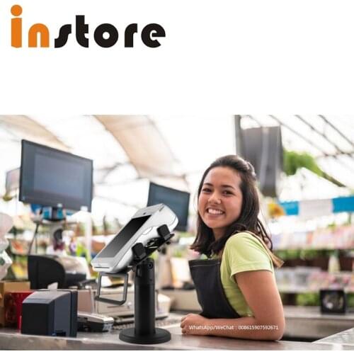 360 Degree Rotating POS Machine Display Holder Scanner Bank Credit Card Machine Adjustable Flexible Claws Security Display stand