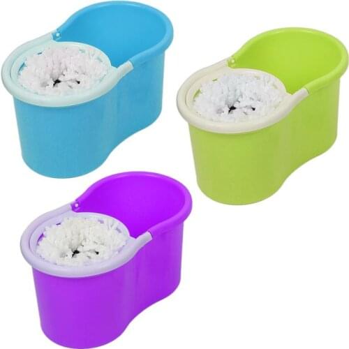 1PC Rotating Mop With Double-drive Hand-pressed Thick Handle Microfibre Spin Mop Head Home Cleaning Tools Mop Accessories