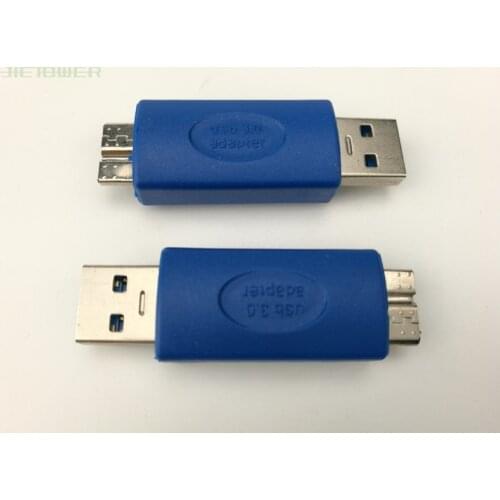 500pcs/lot Standard USB 3.0 Type A Male To USB 3.0 Micro B Male Plug Connector Adapter USB3.0 Converter Adaptor AM To MicroB