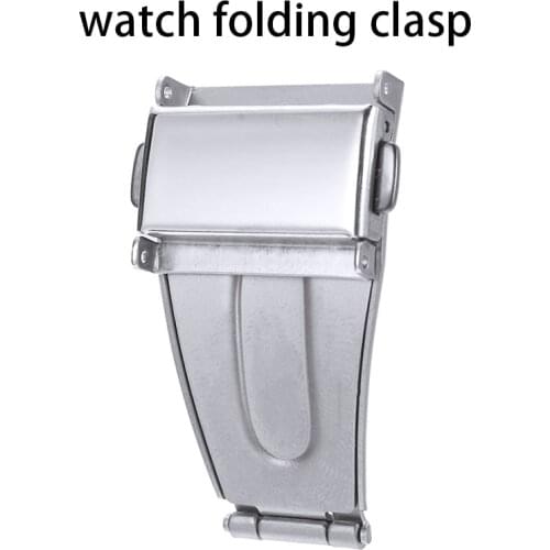 Automatic Double Click Butterfly Buckle Watch Push Button Fold Deployment Clasp Strap Buckle Replacement For Watch Accessories