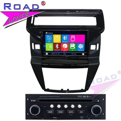 TOPNAVI Wince 6.0 Double Din 8Inch Car Multimedia DVD Player For Citroen C-Quatre Stereo GPS Navigation Auto Video TFT SD