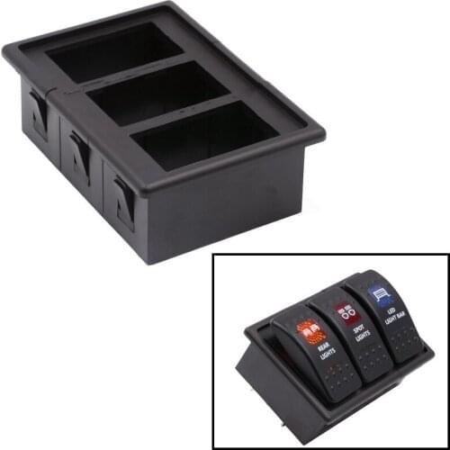 Automotive Switch Combination 3 Gang Flxed Frame Multi-Position Combination Panel Mounting Frame For Car, RV, Boat, Yacht