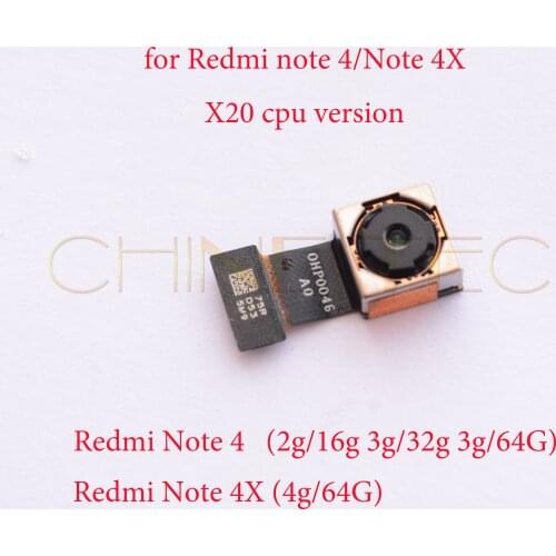 Back big camera rear camera For Redmi Note 4X with MediaTek Helio X20 CPU and RAM/ROM 4g/64G