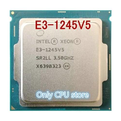 Intle E3-1245V5 3.5GHz Quad Core processors Computer CPU E3-1245 V5 scrattered pieces E3 1245 V5 free shipping