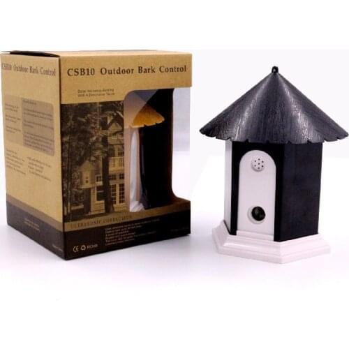 Pet Dog Ultrasonic Anti Barking Device Outdoor Hanging Sound Control Stop Barking Dog Repeller Training Control Tools