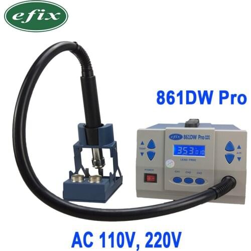 Efix 861DW Pro Hot Air Rework SMD Soldering Stations AC 110V 220V 1000W Heat Gun Fix Phone iPhone Repair BGA Chip IC Tools Kit