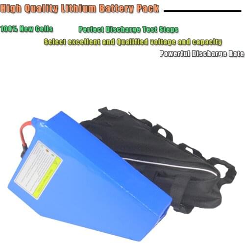 52V 60V 72V 20Ah 30AH Electirc eBike Triangle Battery 52V Bicycle Battery for 1800W 1500W 1000W 500W Bafang TSDZ2 Motor