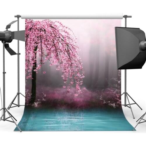 Mehofoto Pink Floral Bokeh Backdrops Photography Newborn Birthday Party Celebrate Backgrounds for Photo Studio CM-1031