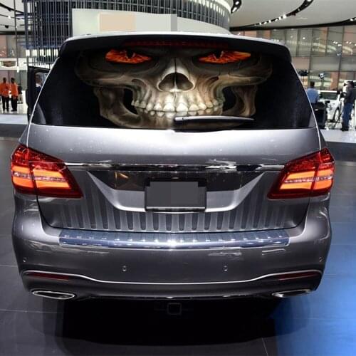 Car Styling Car Sticker Grim Reaper Rear Window Graphic Decal 135*36cm /168*74cm for Car Truck SUV