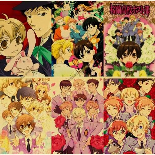 Canvas Painting Wall Art Japanese Anime Ouran Highschool Host Club Posters and Prints Pictures for Living Nordic Room Decor