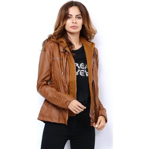 Spring Autumn Leather Jackets For Women Tops Coat Casaco Feminino Female Motorcycle Basic Jacket Punk Bomber Outerwear Clothes