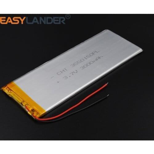 3550150 Lithium Li Polymer Li-ion 3.7V 3000mAh batteries For Notebook Tablet PC MID GPS E book Irbis tx18 modelo pl 3248147