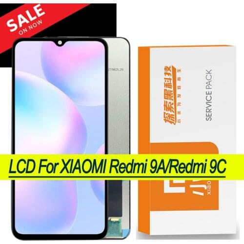 Original 6.53'' LCD with frame for Xiaomi Redmi 9 9A Display Touch Screen Digitizer Assembly Redmi 9C for Repair Parts