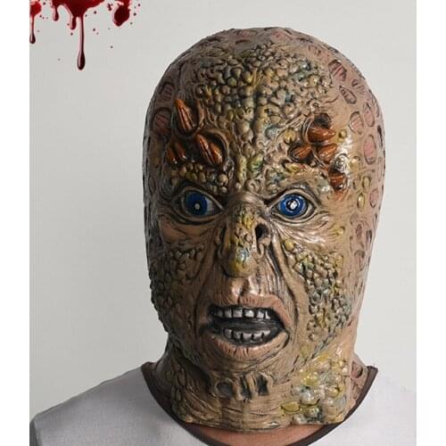 Realistic Latex Party Mask Scary Full Face Head Masks Halloween Decoration Horror Cosplay Party Supplies Horror Zombie Headgear