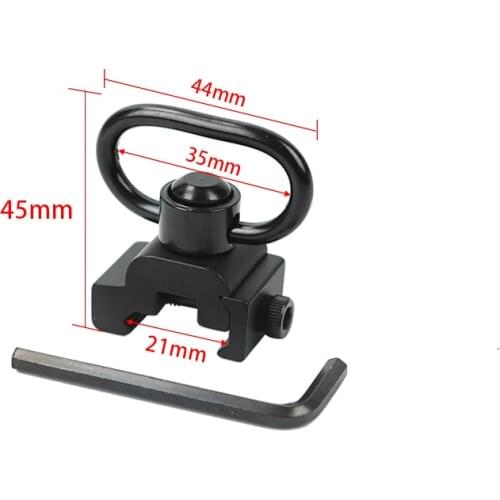 M-Lok QD Sling Swivel Stud Mount Adapter Push Button 1-1/4" Mlok Rail 20MM Quick Release Ring Set Hunting Gun Accessory