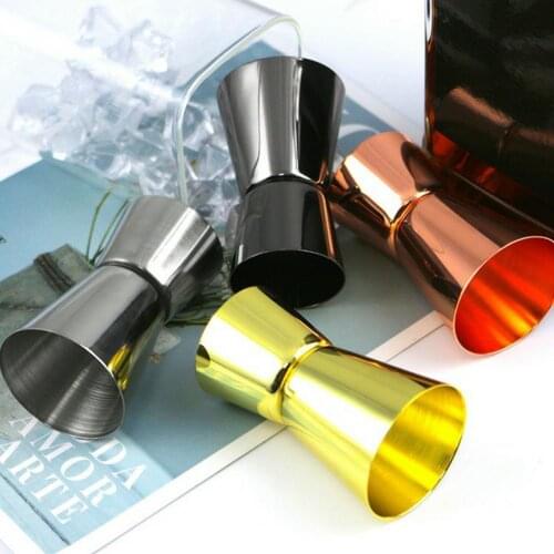 50%HOT30ml Cocktail Shaker Eco-Friendly No Residual Taste Stainless Steel Dual Shot Drink Spirit Measure Cup for Kitchen