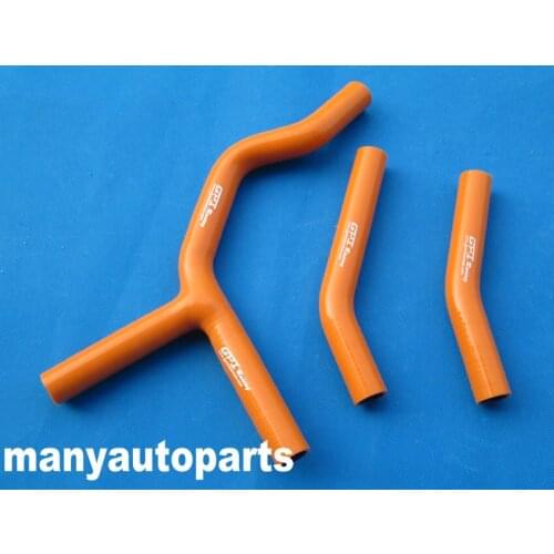 Silicone radiator hose for KTM 200/250/300 EXC/XC 2004-2007 2005 2006 07 04 05 06 07 orange