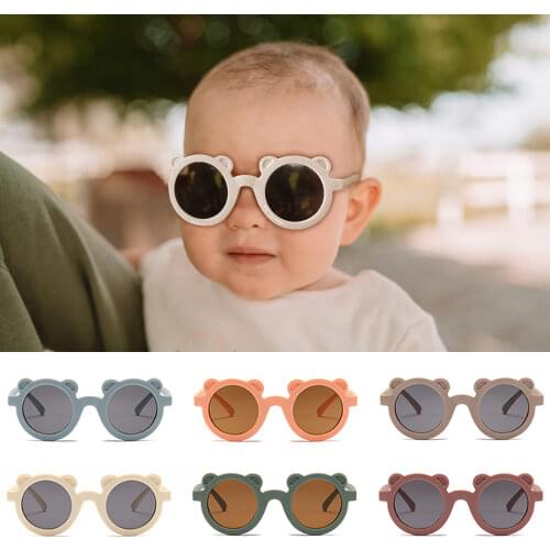 Sun Protection Baby Sunglasses Round Kids Toddler Glasses Protect Childs Eyes from UVB UVA Blocking Summer Sunglasses for Boys