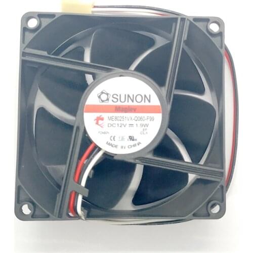 Sunon ME80251VX-Q060-F99 DC 12V 1.9W 8CM 8025 80x80x25mm 3-lines Cooling Fan