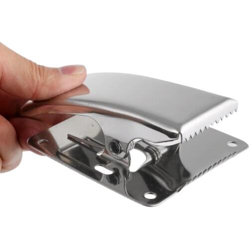 Heavy Duty Stainless Steel Fish Tail Clip Deep-jaw Fillet Clamp for Cleaning Fillet Bait Fishing Boards Fishing Tools