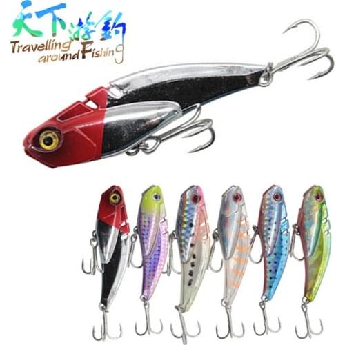 TAF Sinking VIB Baits 68mm 20g Quality Professional Metal Vibration Hard Lures Isca Artificial Pesca Barbed Hooks Leurre Peche