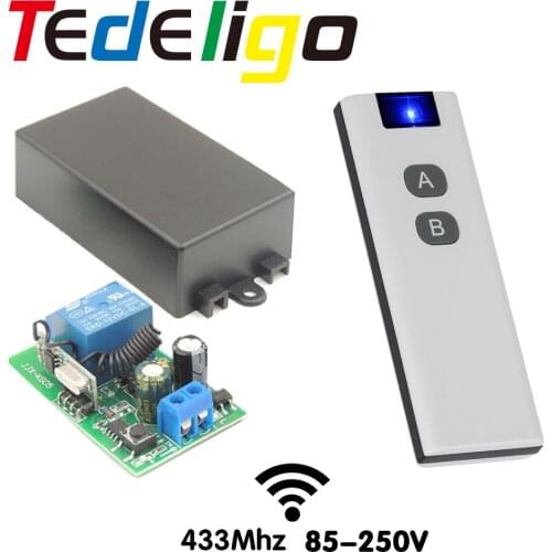 Smart Home 433Mhz Wireless Switch Light RF Remote Control Switch AC 220V 10A Relay Receiver for Home Ceiling Lamp Water Heaters