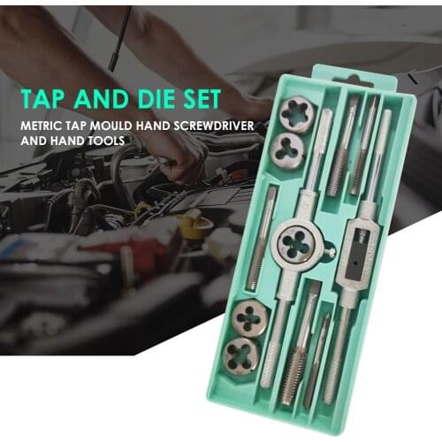 Screw Thread Metric Plug Tap Set Metal Metric Tap Hand Strong Toughness Metal Portable Tapping Hand Tool Kit Supply