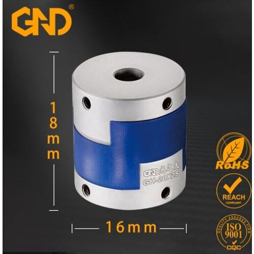 High Quality Oldham Type Motor Flexible Rubber Coupling D16 L18