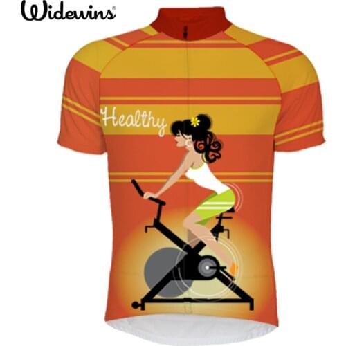 Widewins women heatthy Cycling Jersey Short Sleeve Bike Top Shirt Clothing heatthy Bicycle Sportwear Ciclismo Jerseys 6XL 5158