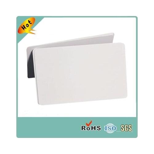 Factory making credit card size ID white blank plastic PVC cards