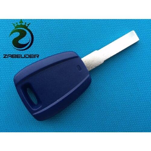 1Pc Of New Replacement Case For Fiat Transponder Key Shell Cover With Uncut SIP22 Blade Blue Color Fob No Chip Inside No Logo
