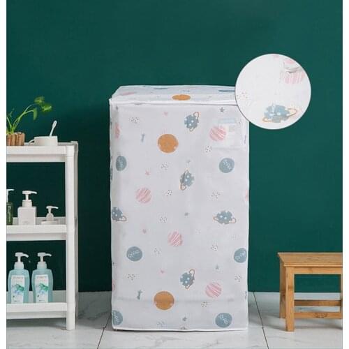 1PC PEVA Sunscreen Dust Proof Cover Washing Machine Cover Waterproof Case Washing Machine Protective Dust Jacket