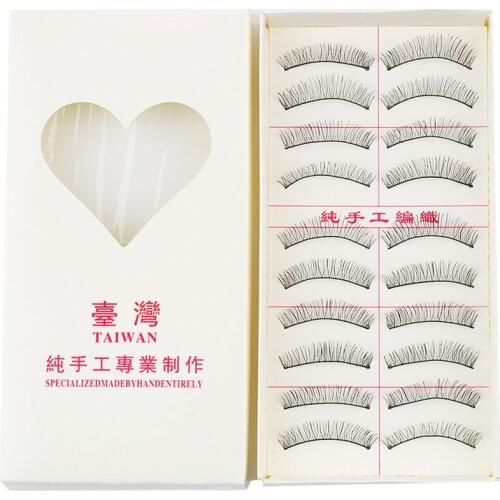 10Pairs/Set New Makeup False Eyelashes Soft Natural Cross Long Eye Lashes Extension maquiagem Make Up Tools Accessories Hot New